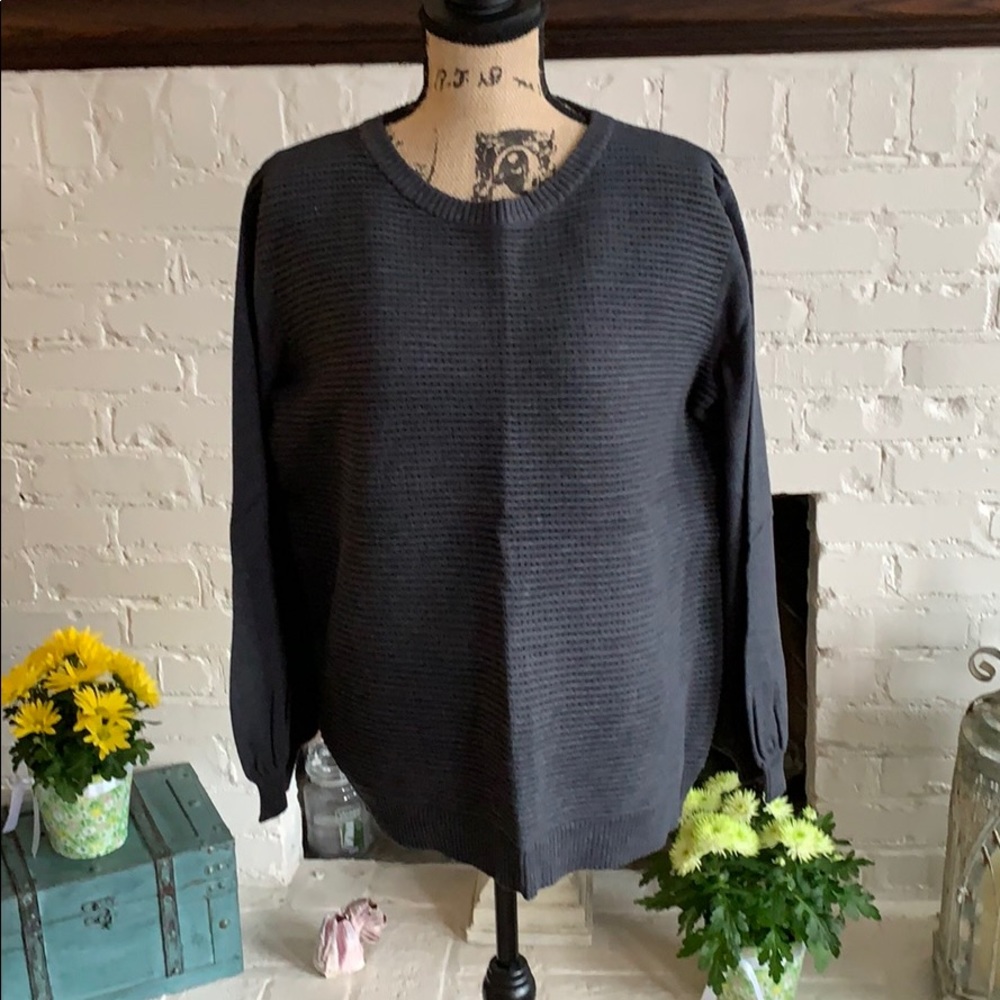 Dark gray cotton sweater
